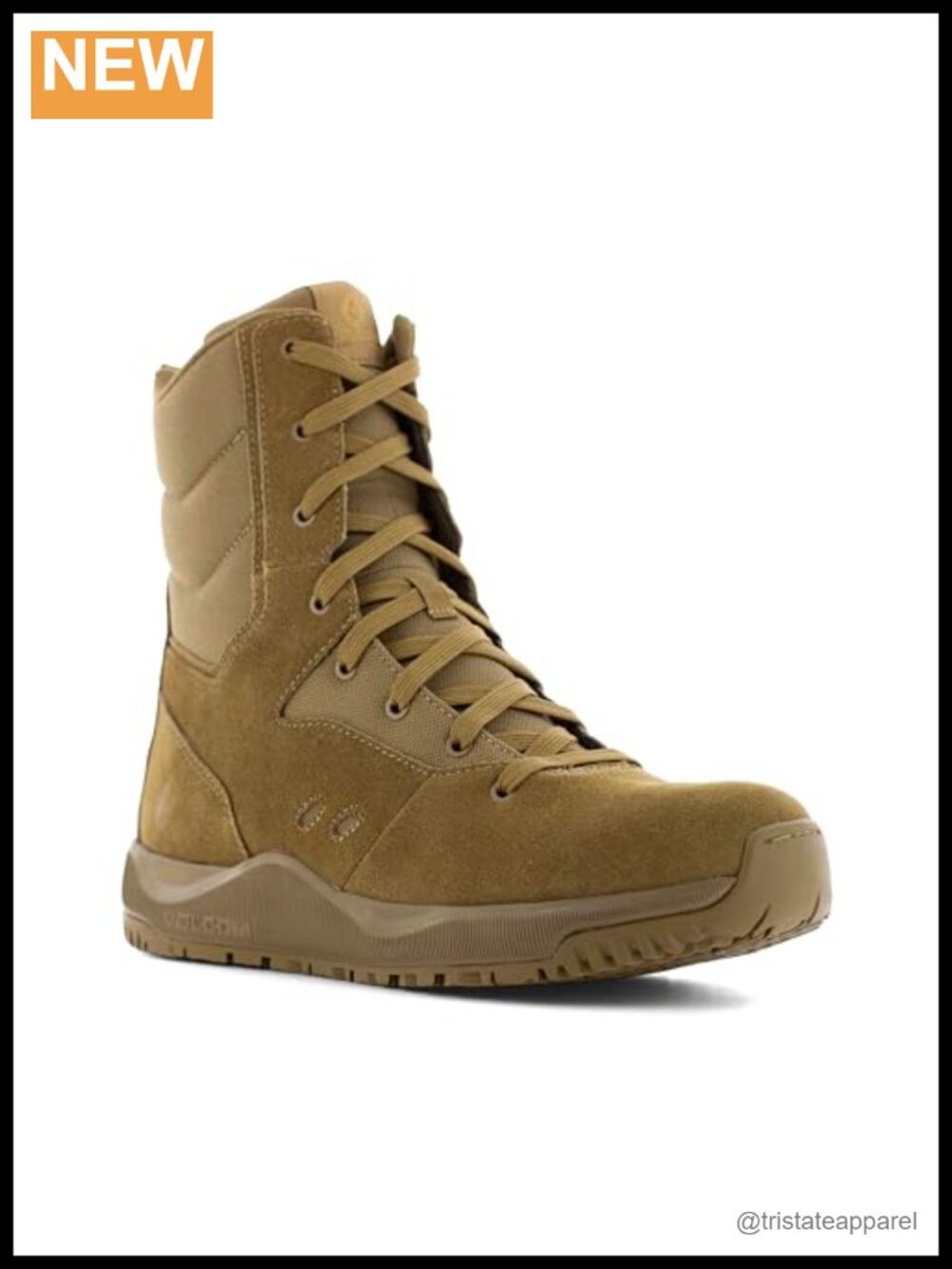 Volcom Stone Force Men's Leather Work Boot Slip Resistant Plain Toe